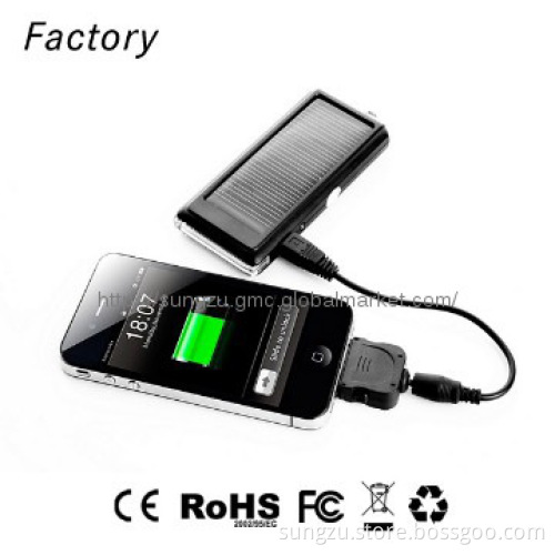 LED mobile solar charger for PDA Iphone Samsung 1200mah